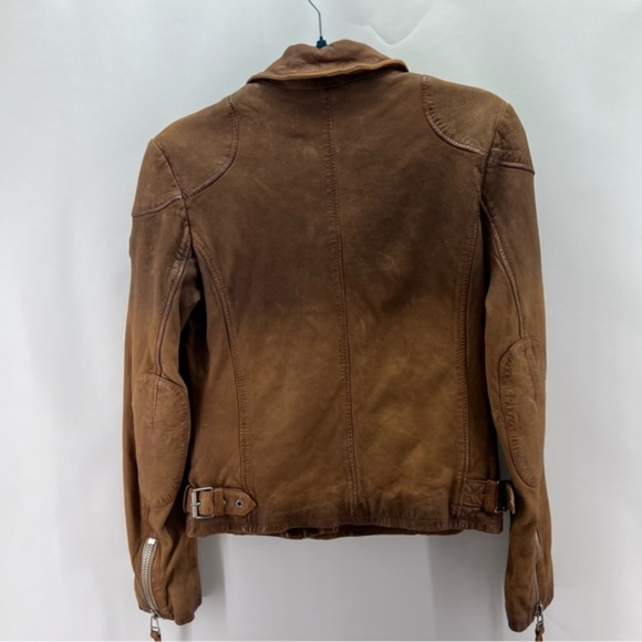 Mauritius, Women's Karyn Leather Jacket - Caramel. Size: 8 (US). NWT - Picture 2 of 10